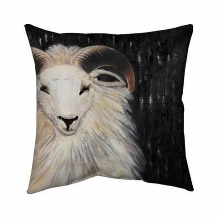 FONDO 20 x 20 in. Bushy Ram-Double Sided Print Indoor Pillow FO2795893